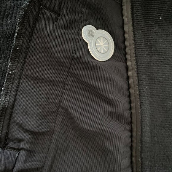 LULULEMON WOMEN BOMBER JACKET QUILTED ELBOW PADS CORDUROY TRIM BLACK - Picture 7 of 7